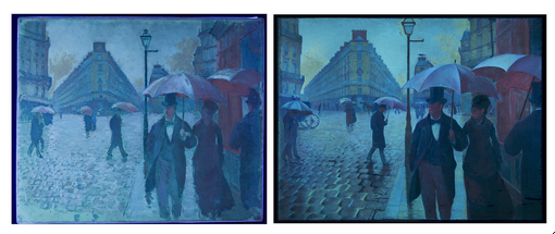 "Paris Street; Rainy Day" Umbrella 42" Fine Art Design Matching Case 