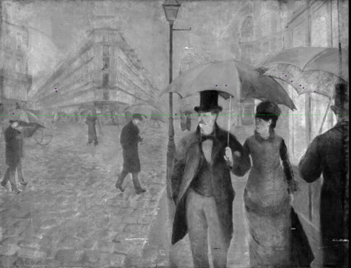 Caillebotte Paintings And Drawings At The Art Institute Of Chicago Cat 2 Paris Street Rainy Day 1877
