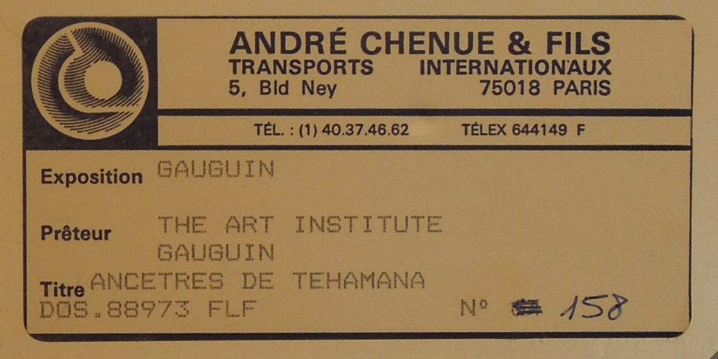 Gauguin | Online Scholarly Catalogue | Art Institute of Chicago | 80.613_label m