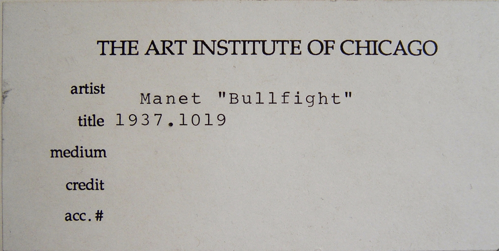 Online Scholarly Catalogue | Art Institute of Chicago | Manet