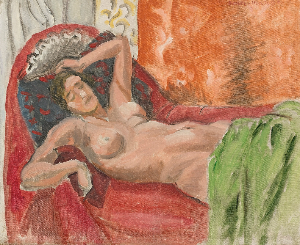 Matisse Paintings, Works on Paper, Sculpture, and Textiles at the Art  Institute of Chicago | Cat. 33 Woman on a Rose Divan, 1921