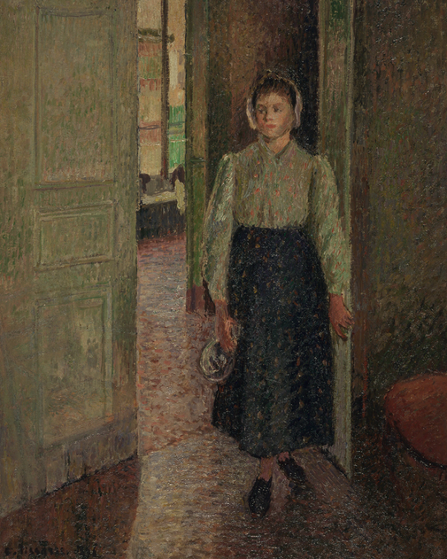 Camille Pissarro (French, 1830–1903). The Little Housemaid, Called “La Rosa”, 1896. Oil on canvas; 60.9 × 50.1 cm (24 × 19 3/4 in.). Whitworth Art Gallery, Manchester.