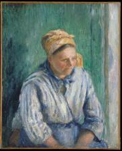 Camille Pissarro (French, 1830–1903). Washerwoman, Study, 1880. Oil on canvas; 73 × 59.1 cm (28 3/4 × 23 1/4 in.). The Metropolitan Museum of Art, New York, Gift of Mr. and Mrs. Nate B. Spingold, 1956, 56.184.1.