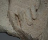 Roman Art | Online Scholarly Catalogue | Art Institute of Chicago | Detail of the Statue of the Aphrodite of Knidos, 2nd century A.D.