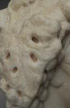 Roman Art | Online Scholarly Catalogue | Art Institute of Chicago | Detail of Portrait of a Man, mid-3rd century A.D.