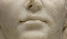 Roman Art | Online Scholarly Catalogue | Art Institute of Chicago | Detail of Portrait of a Man, mid-3rd century A.D.