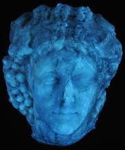 Roman Art | Online Scholarly Catalogue | Art Institute of Chicago | UV image of Portrait of a Man, mid-3rd century A.D.