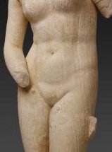 Roman Art | Online Scholarly Catalogue | Art Institute of Chicago | Detail of the Statue of the Aphrodite of Knidos