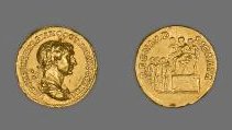 Roman Art | Online Scholarly Catalogue | Art Institute of Chicago | Aureus portraying Trajan