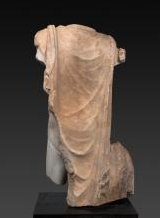 Roman Art | Online Scholarly Catalogue | Art Institute of Chicago | Back View of a Fragment of a Portrait Statue of a Man