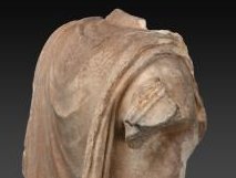Roman Art | Online Scholarly Catalogue | Art Institute of Chicago | Detail of a Fragment of a Portrait Statue of a Man