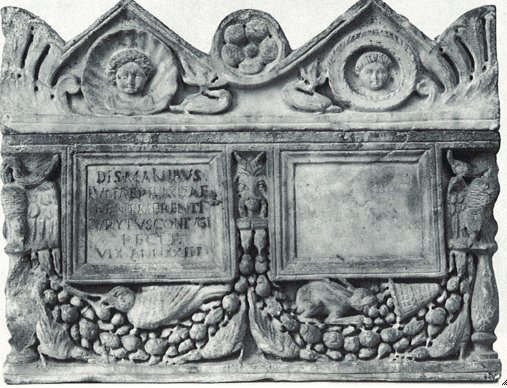 Urn of Iulia Prisca, in Sinn, Stadtrömische Marmorurnen (1987), pl. 61b