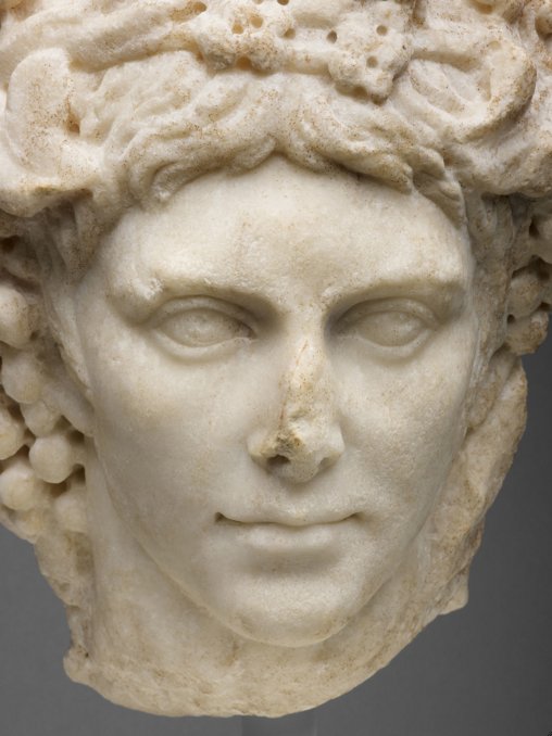 Roman Art | Online Scholarly Catalogue | Art Institute of Chicago | Detail of Portrait of a Man, mid-3rd century A.D.