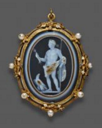 Cameo Portraying a Roman Emperor as Jupiter, AIC 1991.375, G45170 