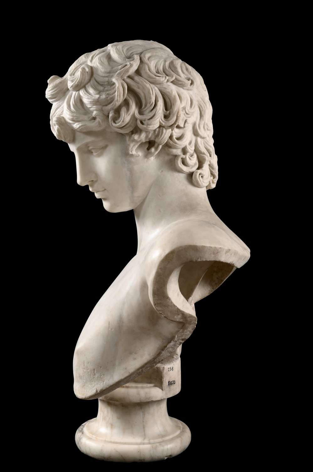Bust of Antinous, 1st half of the 2nd century.