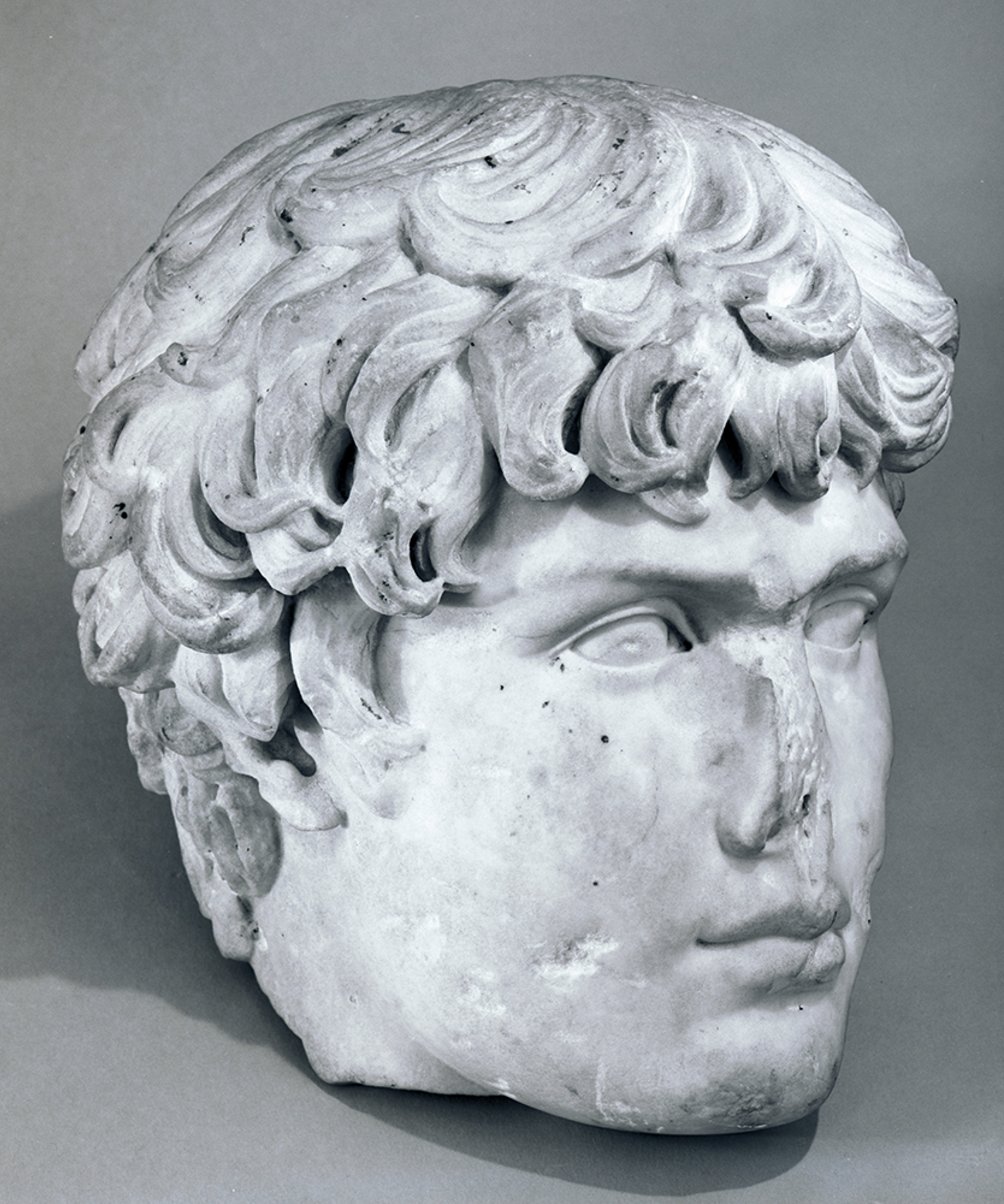 Photograph of Portrait Head of Antinous, early 1960s. Henry Geldzahler Papers, Yale University Collection of American Literature, Beinecke Rare Book and Manuscript Library
