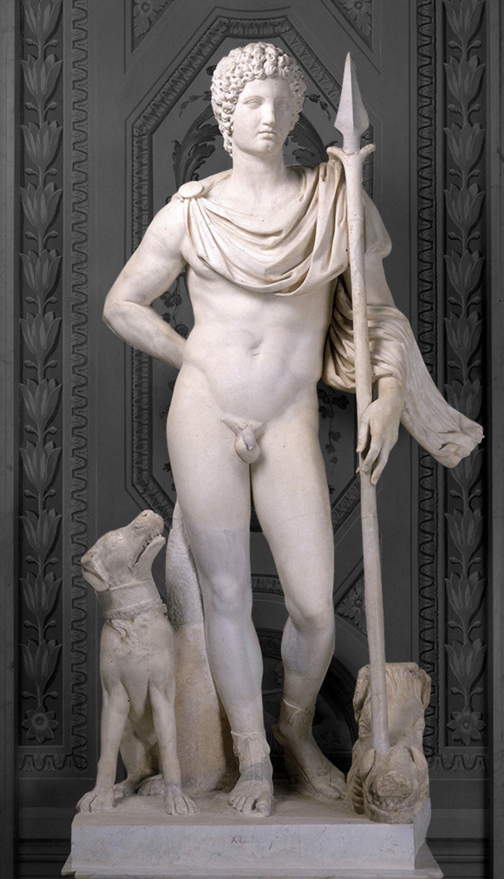 Roman Art | Online Scholarly Catalogue | Art Institute of Chicago | Statue of Meleager, Villa Borghese, Rome