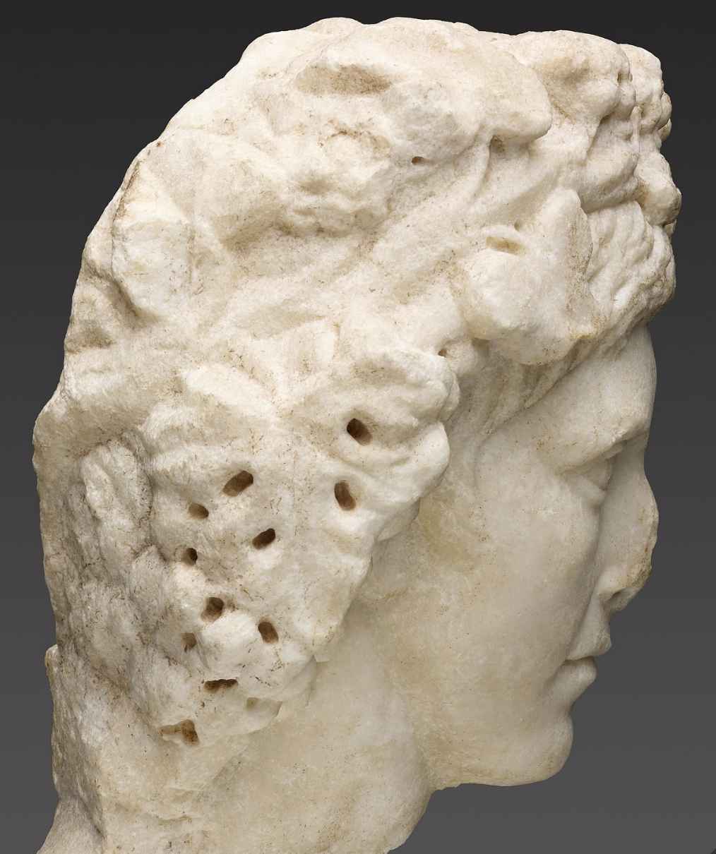 Roman Art | Online Scholarly Catalogue | Art Institute of Chicago | Detail of Portrait of a Man, mid-3rd century A.D.