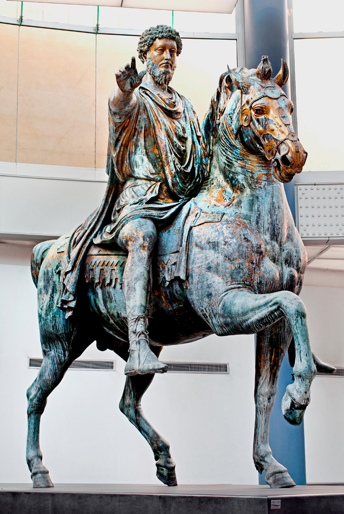 Roman Art | Equestrian statue of Marcus Aurelius, A.D. 161/80. Roman. Bronze; h. 424 cm (167 in.). Musei Capitolini, Rome. | Online Scholarly Catalogue | Art Institute of Chicago