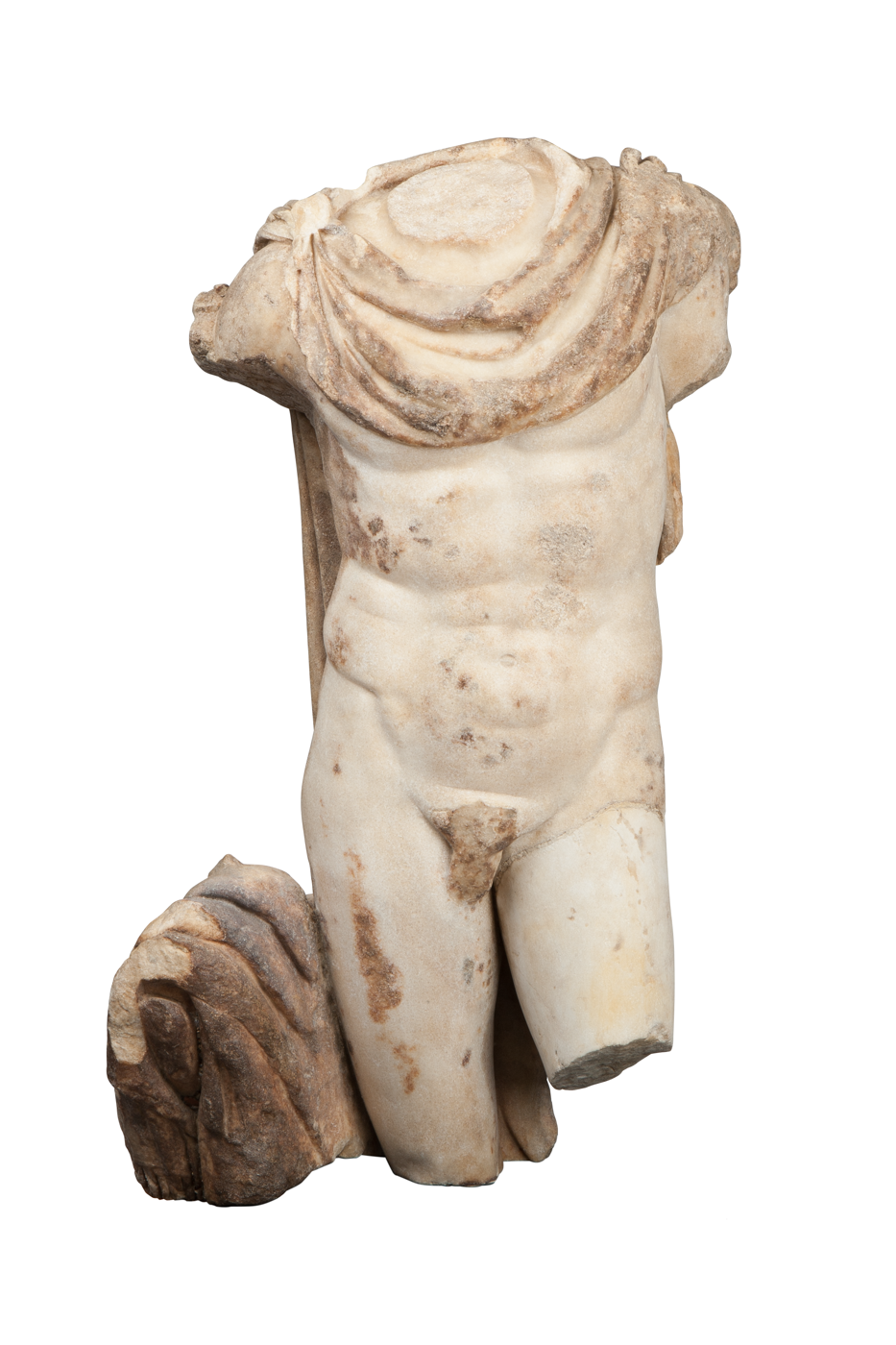 Roman Art | Online Scholarly Catalogue | Art Institute of Chicago } Fragment of a Portrait Statue of a Man, 2nd century A.D.