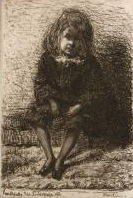 James McNeill Whistler (American, 1834–1903). Little Arthur, 1857/58  Etching in black on off-white laid paper; 81 × 55 mm (plate); 252 × 187 mm (sheet). The   Art Institute of Chicago, Clarence Buckingham Collection, 1938.1855.